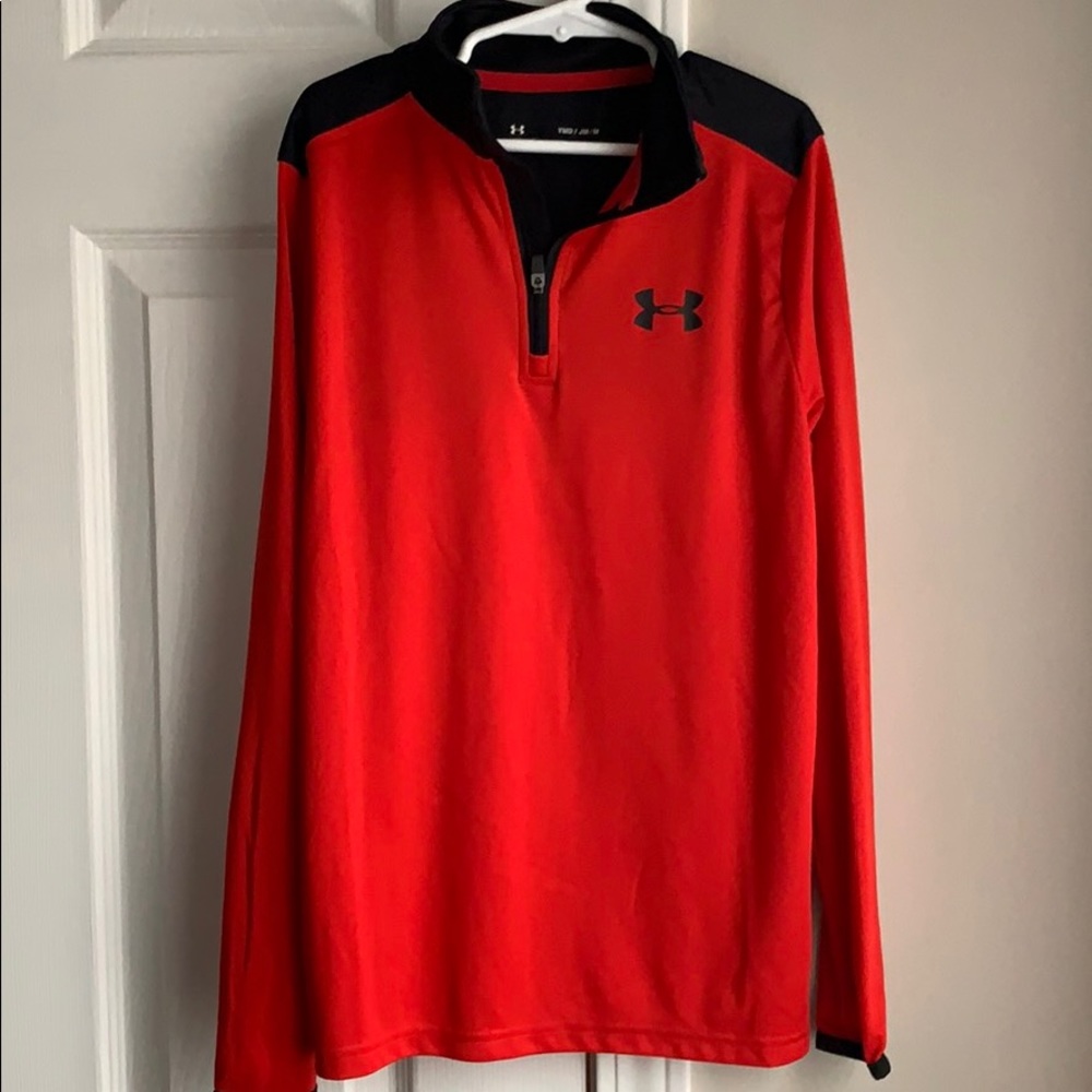 Boy’s Under Armour Medium Red and Black Pullover